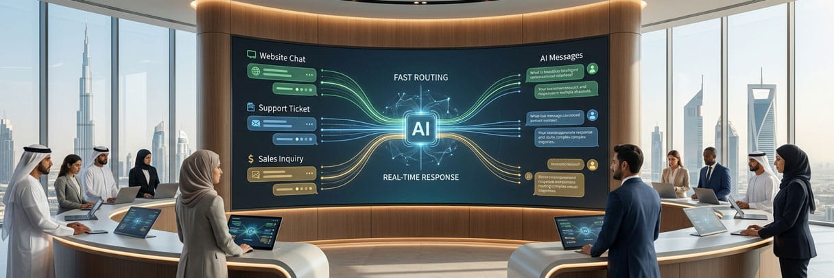 AI chatbot improving customer response time