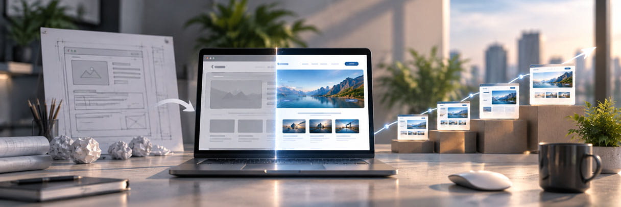 Website Redesign Alternative Through Phased Improvement