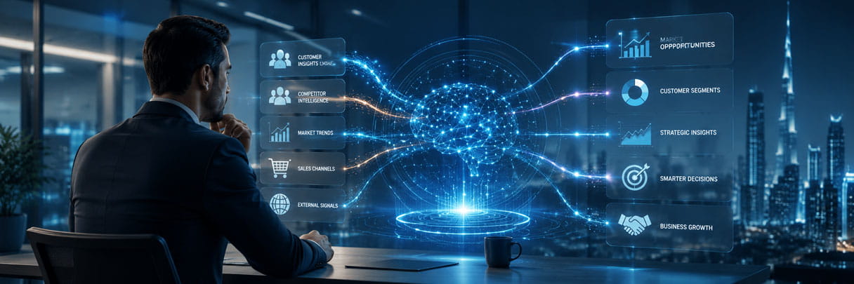 AI market research tools for B2B insights.