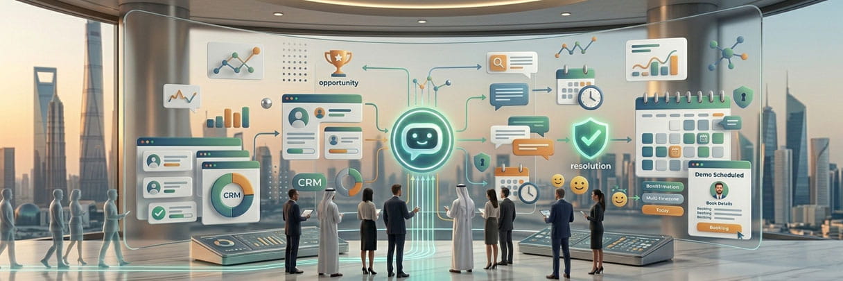 AI assistant on a business website