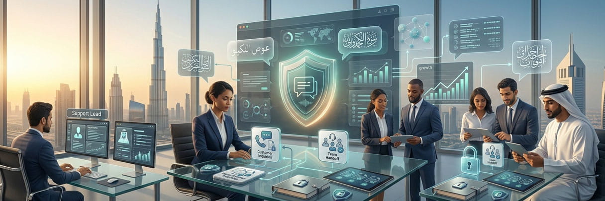 Arabic-English AI chatbot for GCC businesses.